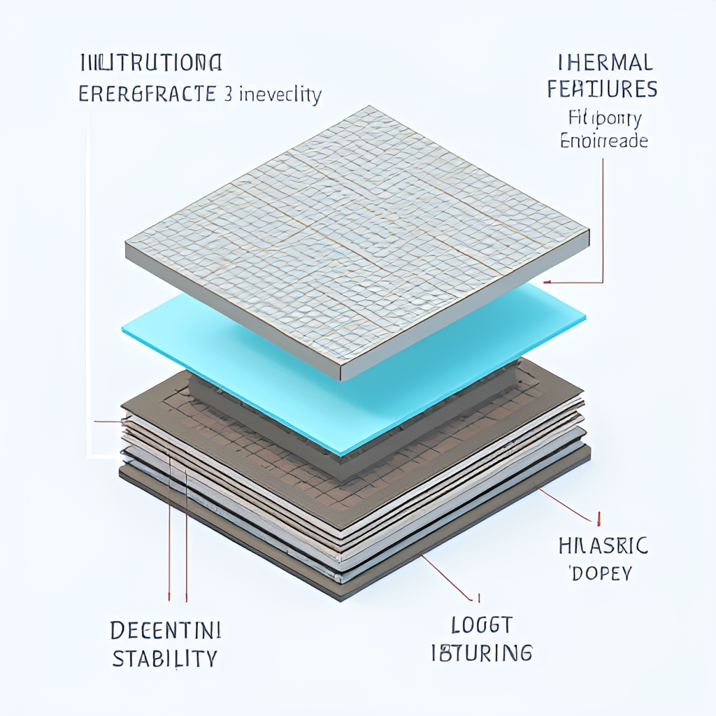 An infographic-style illustration showing the layers of a BYD Blade Battery cell structure compared to a traditional battery, highlighting its thin, elongated shape and safety features like thermal stability. Include subtle hints of the 'nail penetration test'.