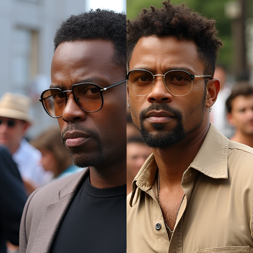 A split image or collage representing key moments in Cuba Gooding Jr.'s career, showing scenes from 'Boyz n the Hood' and 'Jerry Maguire' juxtaposed with a more recent image reflecting his diverse roles or return to television.